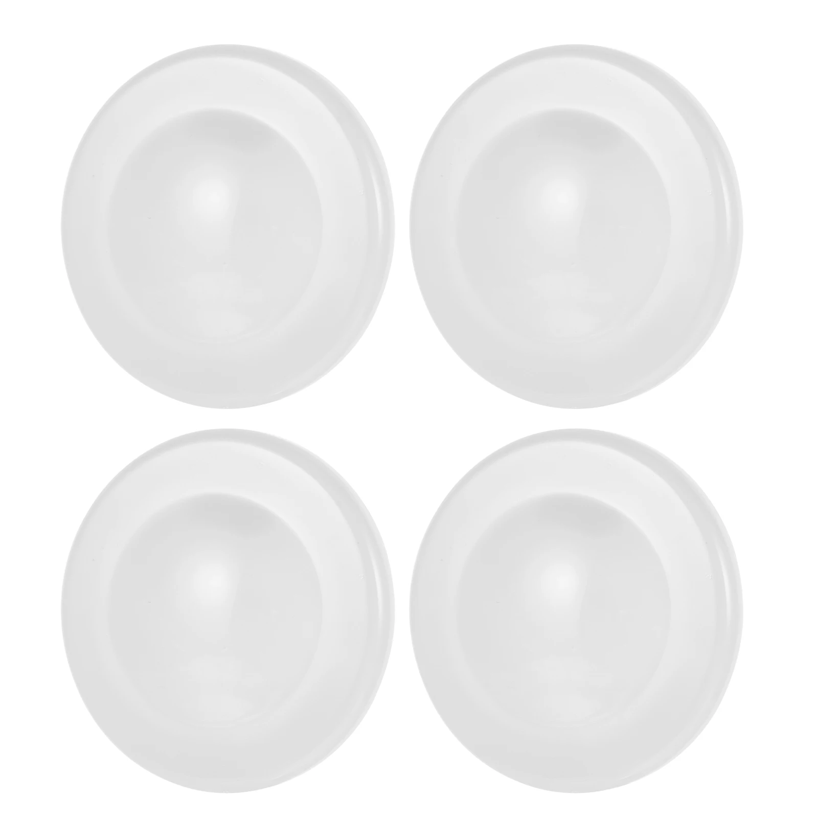 

4 Pcs Reserved Mouth Cover Wall Hole Plug Plugs Pipe Decorate Cap White Abs Plate