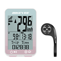Wireless Cycling Computer GPS Bicycle Odometer MPH KM/H Bike Speedometer with Auto Start/Stop Auto Backlight Bracket Tracker