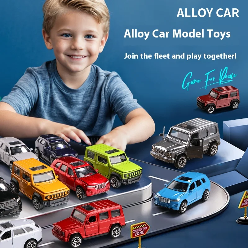 Schaal 1:60 driedeurs legering pull-back racewagenmodel, klassieke autovorm, kamer desktop ornament, verzamelbaar automodel cadeau