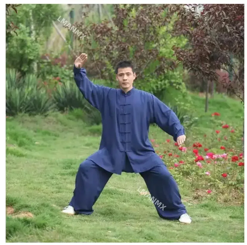 Chinese Tai Chi Uniform Cotton Wushu Kung Fu Clothing Kids Adults Martial Arts Wing Chun Suit Taichi Performance Tang Suit Taiji