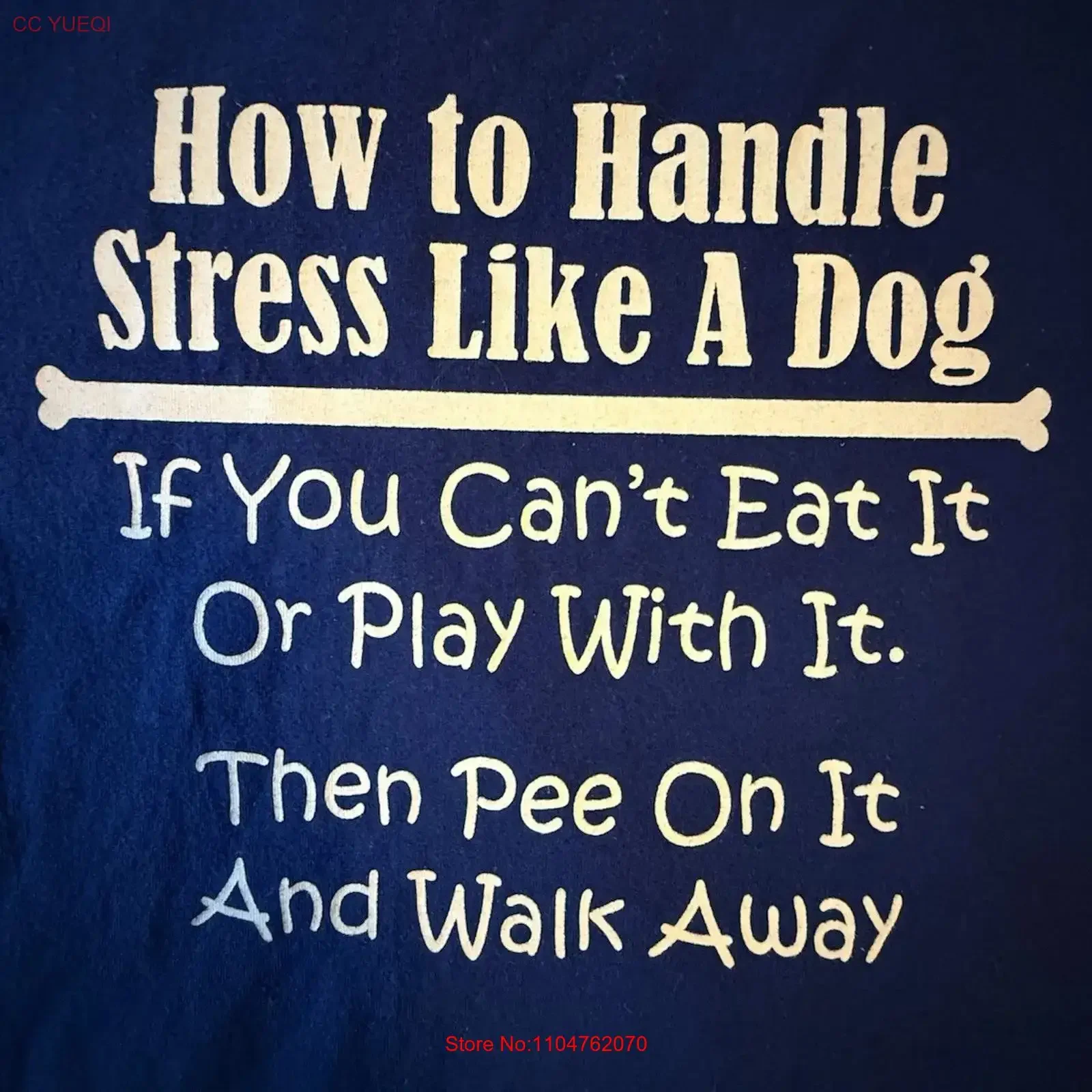 How To Handle Stress Like A Dog T Shirt vintage Washed Unisex Casual Soft homme Stylish Top For Everyday Wear Slightly