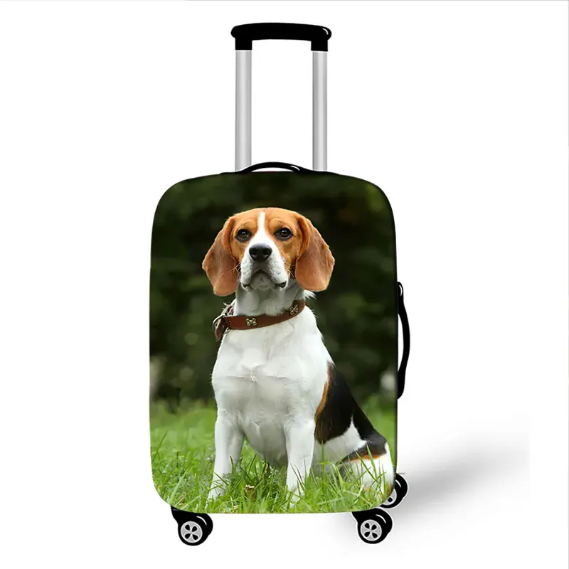 German Shepherd Luggage Covers Bulldog Beagle Travel Elastic Dust Protective Cover 18-32 Inches Luggage Case Suitcase Covers