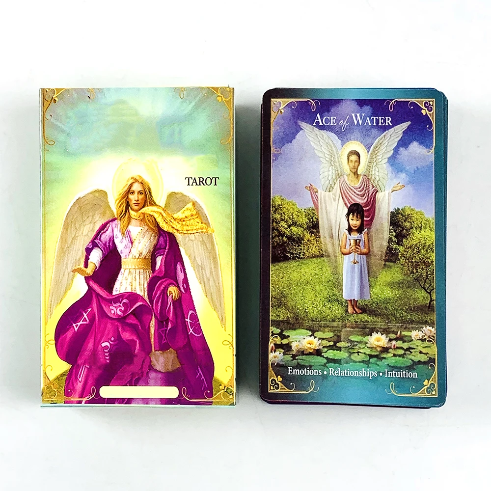 Venda quente cartas de tarô baralho de 78 cartas e guia destino previsão jogo de cartas de adivinhação para festa em casa família jogando jogo de tabuleiro