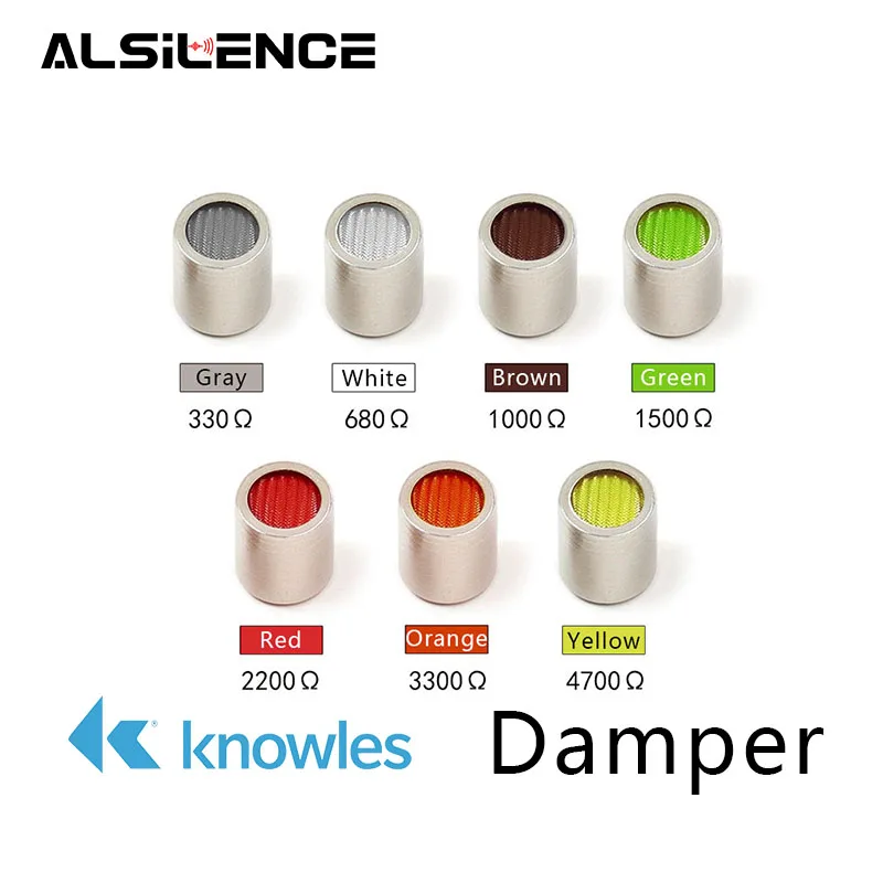 1pcs Knowles Demper Evenwichtige Anker Demping Demper Stekkers Filters Knowles Akoestische Dempers voor Se215 se315 se425 se535 Se846 TF