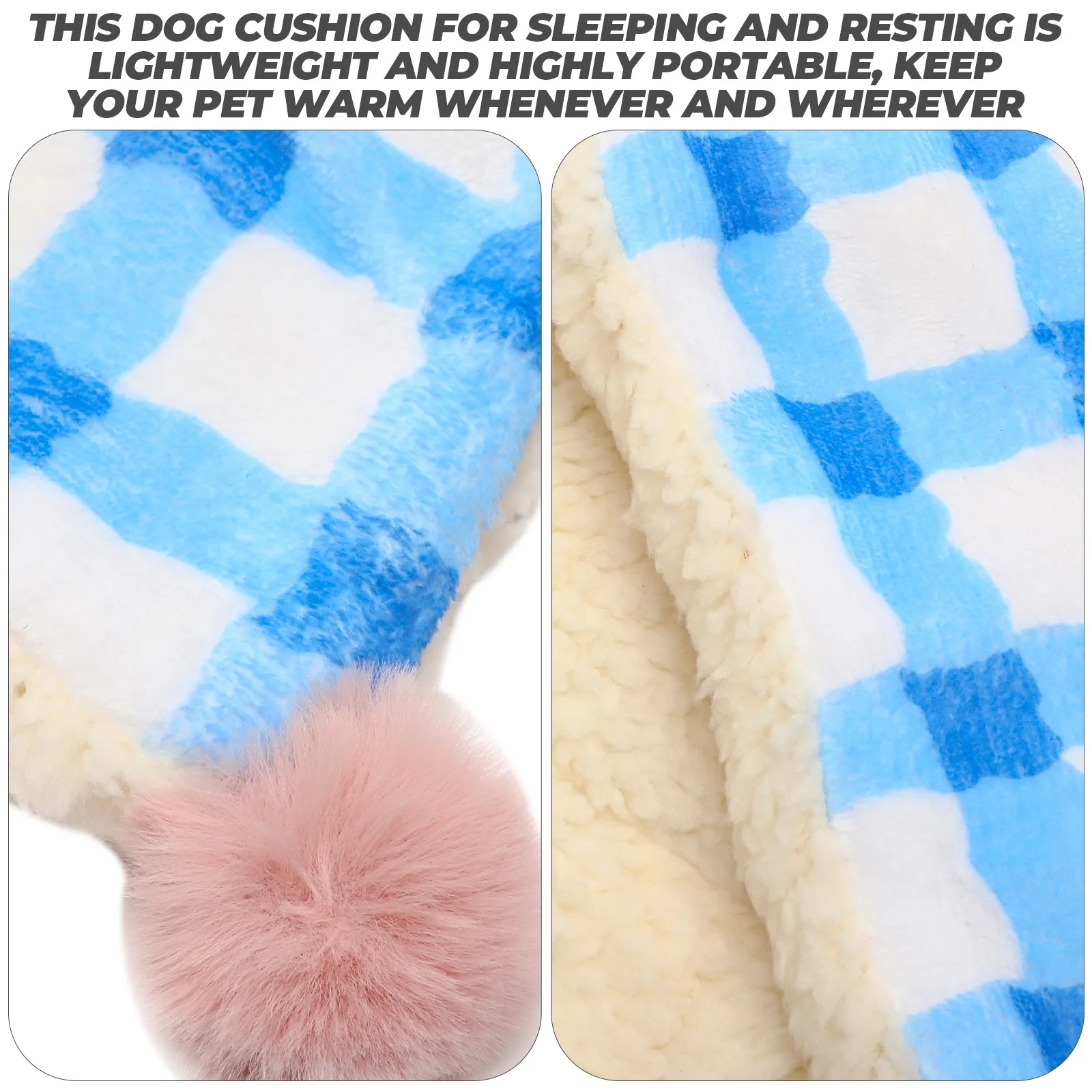 

Pet Bed Mat Warm Fleece Bedding for Guinea Pigs Cat Dog Cushion Sleeping Pad Indoor Portable Winter Warm Pad for Pets