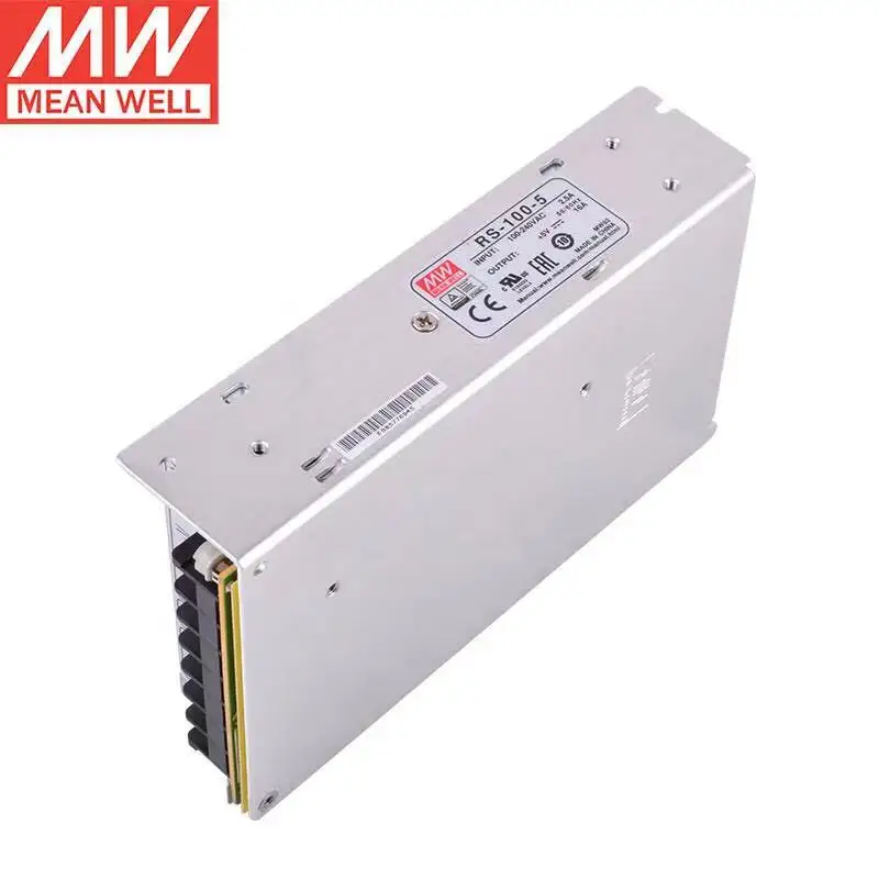 

TAIWAN Mean Well RS-100-5 O/P +5V16A 100W Single Output Switching Power SupplyAC-DC Brand New Original