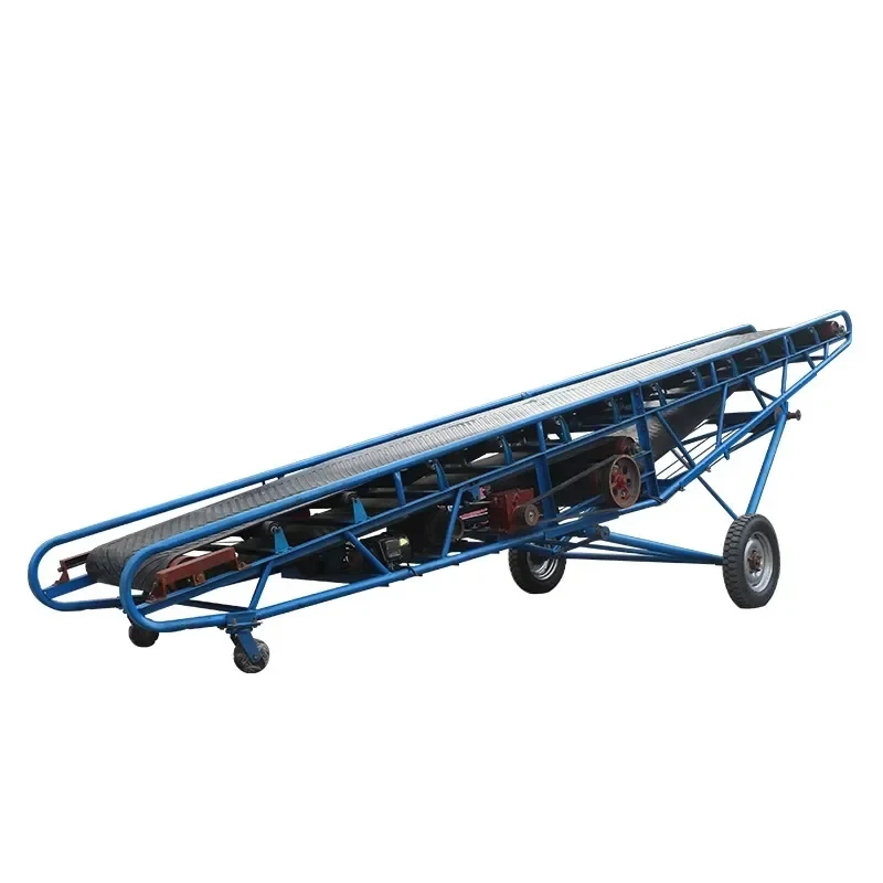 Grain Corn Rice Paddy Conveyors Mobile Feed Pellet Belt Conveyor