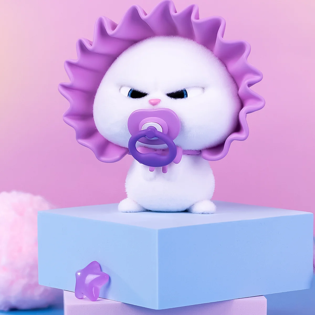 

New Genuine The Secret Life Of Pets Snowball'S Daily Life Blind Box Cute Rabbit Boss Figure Statue Decoration Toy Gift