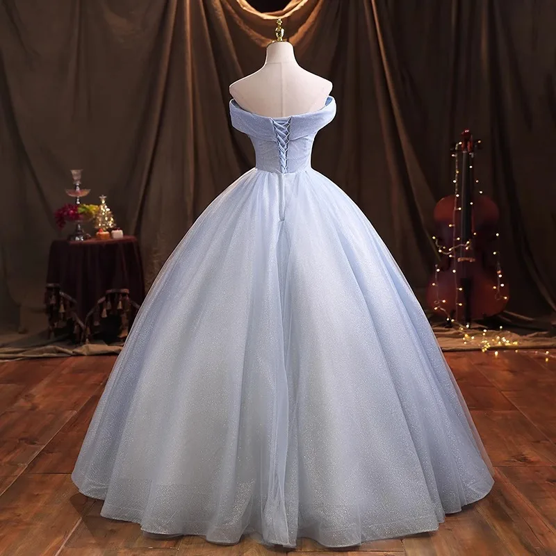 Customized Elegant Ball Gown Quinceanera Dresses Appliques Lace Up Prom Birthday Party Gowns Formal Occasion Vestido De Noche