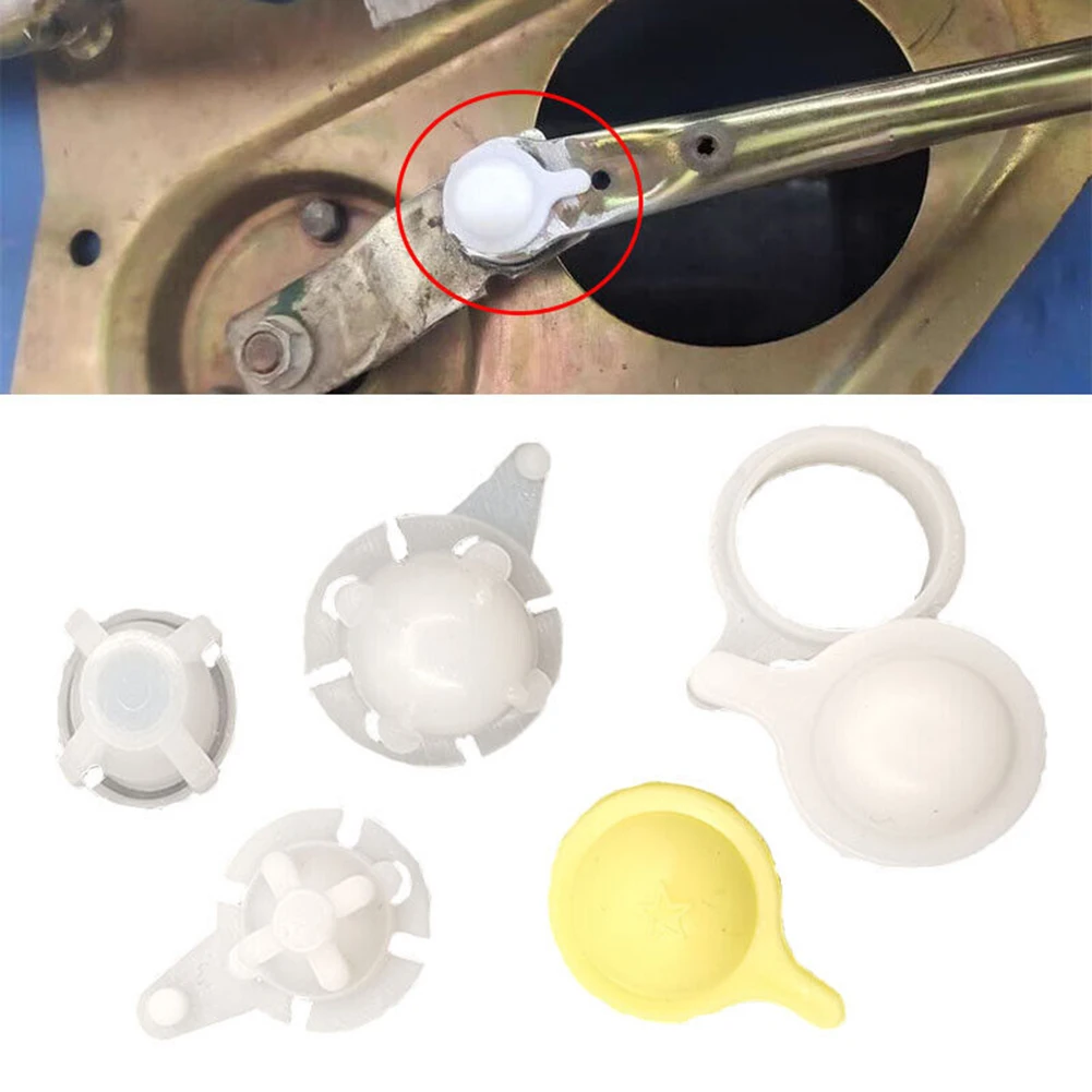 1Set Car Windshield Wiper Linkage Bushing Kit Plastic Replacement Bushes For Smooth Wiper Arm Operation Easy Install Repair Part