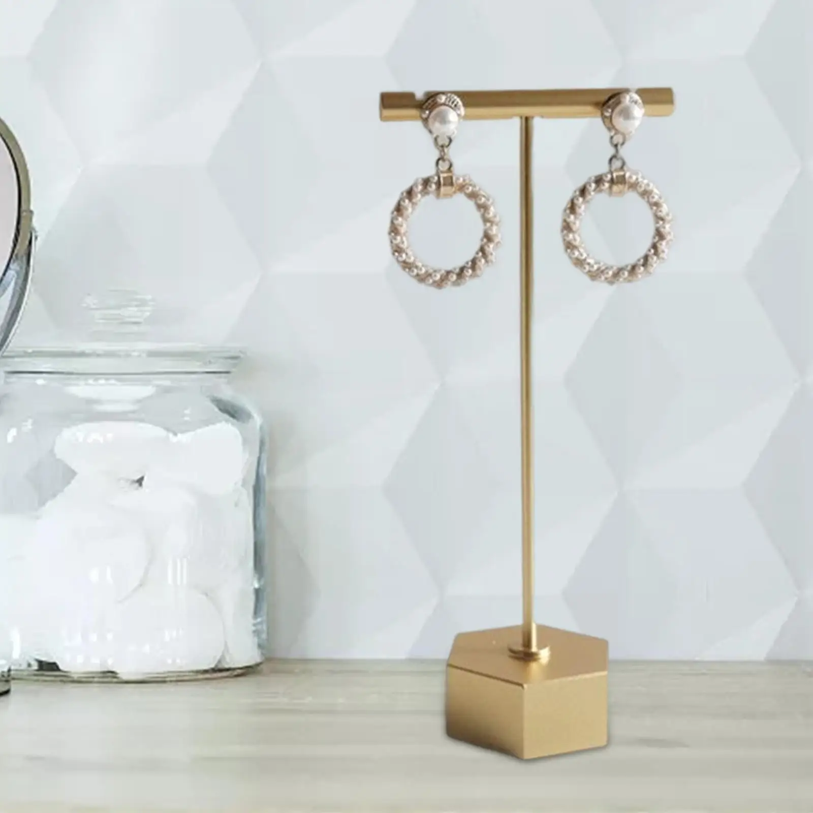 Metal Earring Display Stand, Tabletop Earring Display Holder para Show