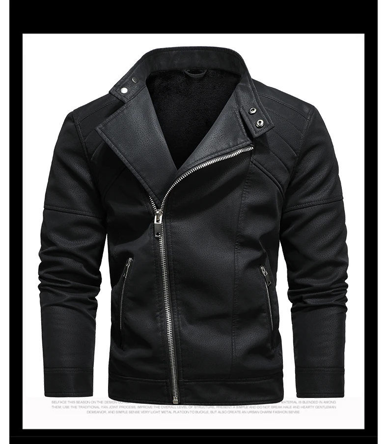 2025 Fashion Leather Jacket Men Winter Fleece Warm Zipper Motorcycle Coats Mens Fashion New Biker PU Jackets Slim Overcoat 78 S6fdf7de591d843a999a1dded2d9a39c0U