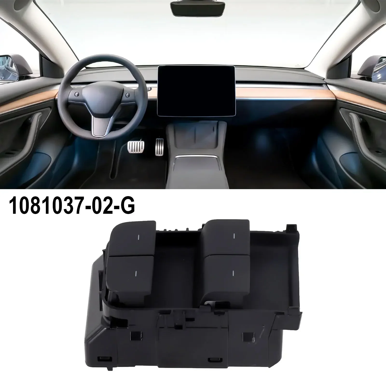 

Car Window Regulator Switch Matte Black Driving Lift Switch 1081037-02-G 1081037-02-F For Tesla For Model Y For Model 3