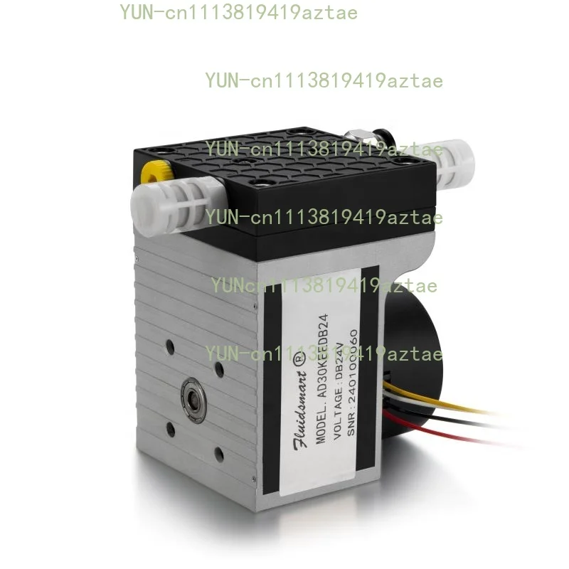 24V DC Brushless Oilless Micro Diaphragm Vacuum Pump, 20L/min Flow Quiet Small Air Gas Pump for Laboratory Equipment