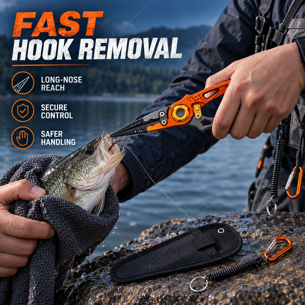 Aluminum Alloy Fishing Pliers - Saltwater Line recension och pris