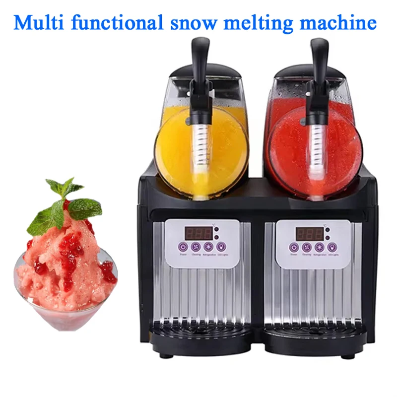 Snow Melting Machine,Electric Double-cylinder Three-cylinder Commercial Cold Drinking Machine,Smoothie Juicer,Snow Granulator