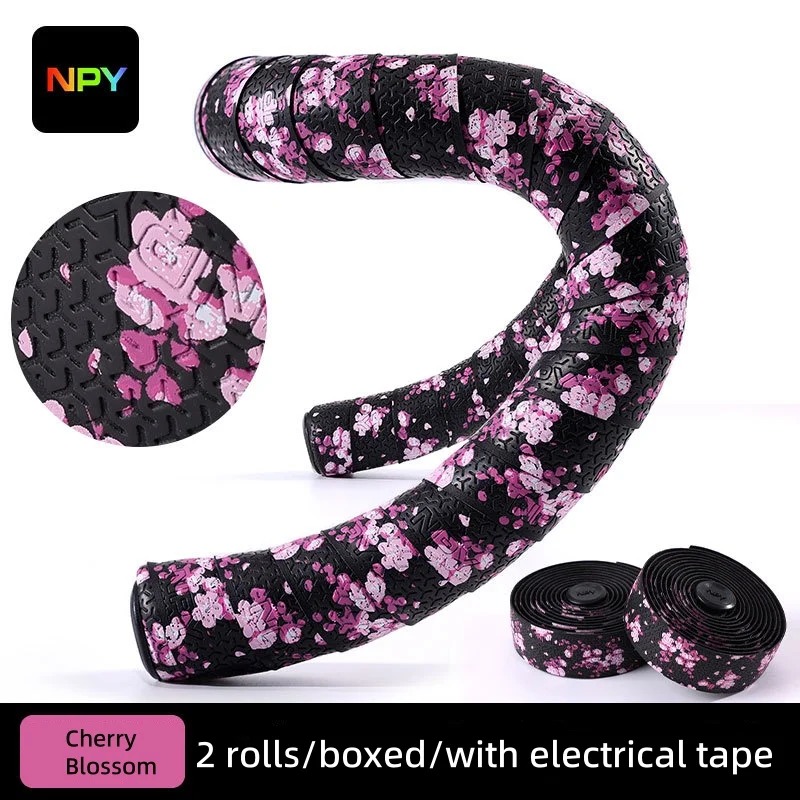 NPY  Cherry Blossom Handlebar Tape Second Generation  Road Bicycle Handlebar Tape Riding Handlebar Strap Bicycle Accessorie