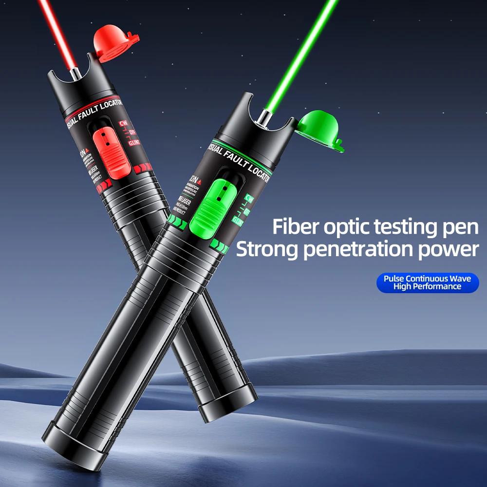 

SAIVXlAN Rechargeable Fiber Optic Green Light Pen, Red Light Pen,15MW/100MW and Adapters, StrongLight Passage Pen Test