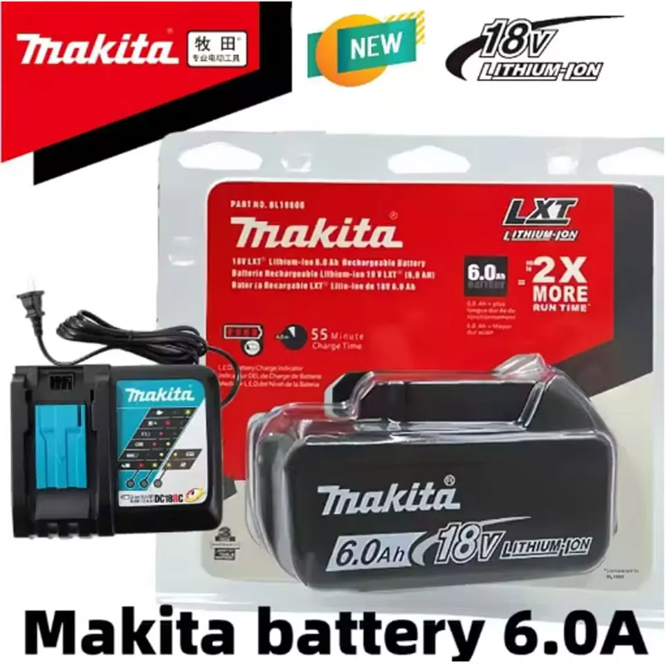 

100% Original Makita 6Ah/5Ah/3Ah for Makita 18V Battery BL1830B BL1850B BL1850 BL1840 BL1860 BL1815 Replacement Lithium Battery