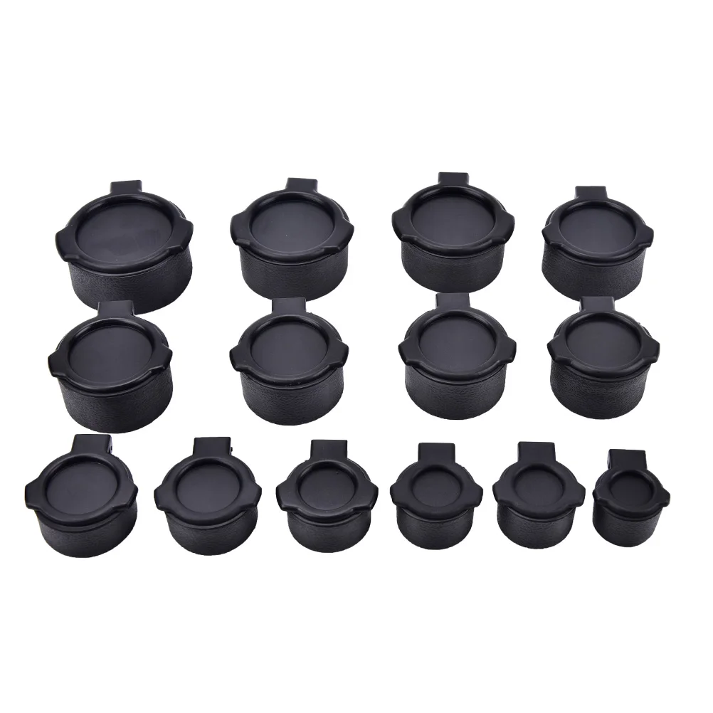 25.4-57mm Hunting Gun Caliber Rifle Scope Mounts Sight Quick Flip Spring Up Open Lens Cover Cap Eye Protect Objective Cap