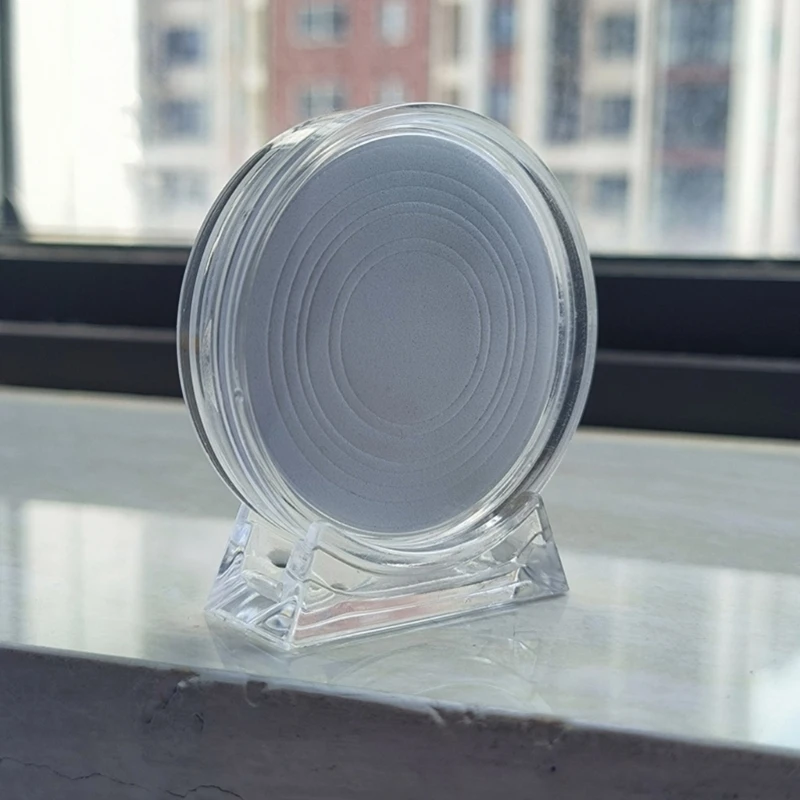 Commemorative Coin Display Holder Capsules with Stands for Collecting Container