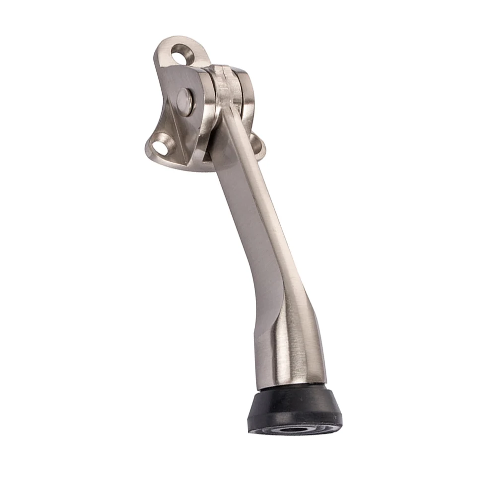 

Heavy Duty Door Stopper Zinc Alloy Rubber Head Wall Mounted Anti Collision Kitchen Bedroom Bathrooms Door Holder Stops