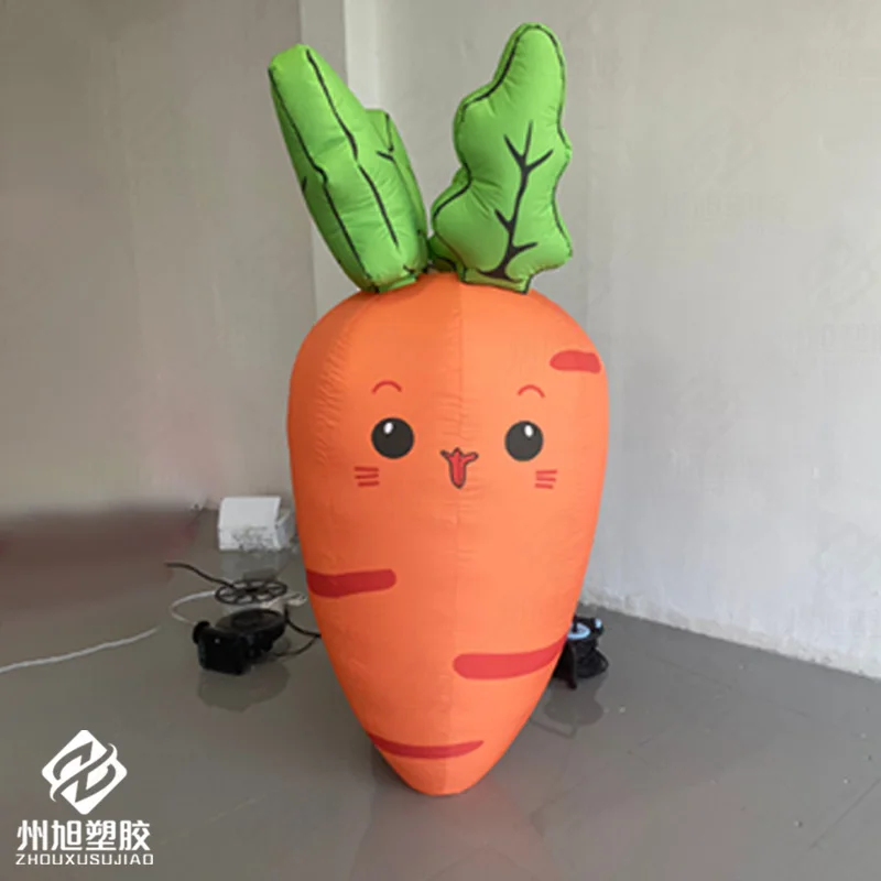 Inflatable radishes, rabbits, with blowers, outdoor square and shopping mall event decoration and promotion