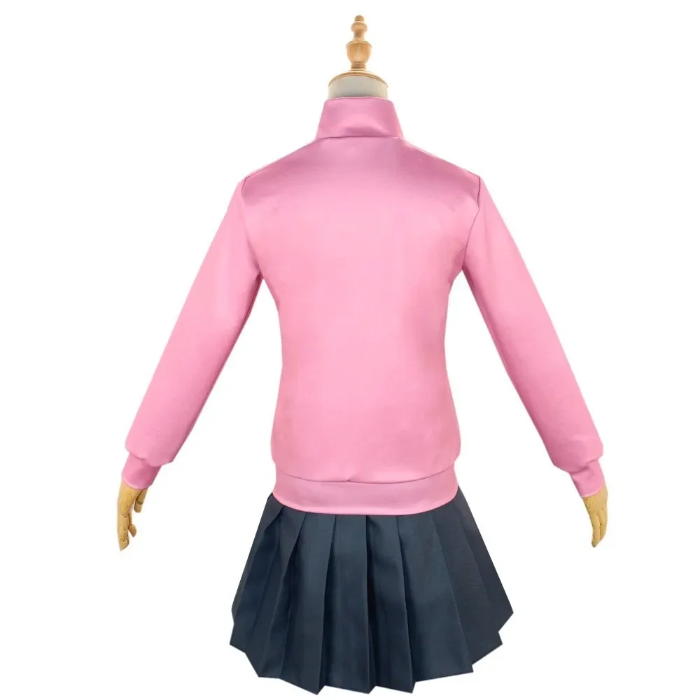 Hitori Gotoh Cosplay Anime Bocchi The Rock Hitori Gotoh Cosplay Costume Pink Coat Skirt Wig Halloween Clothes for Women