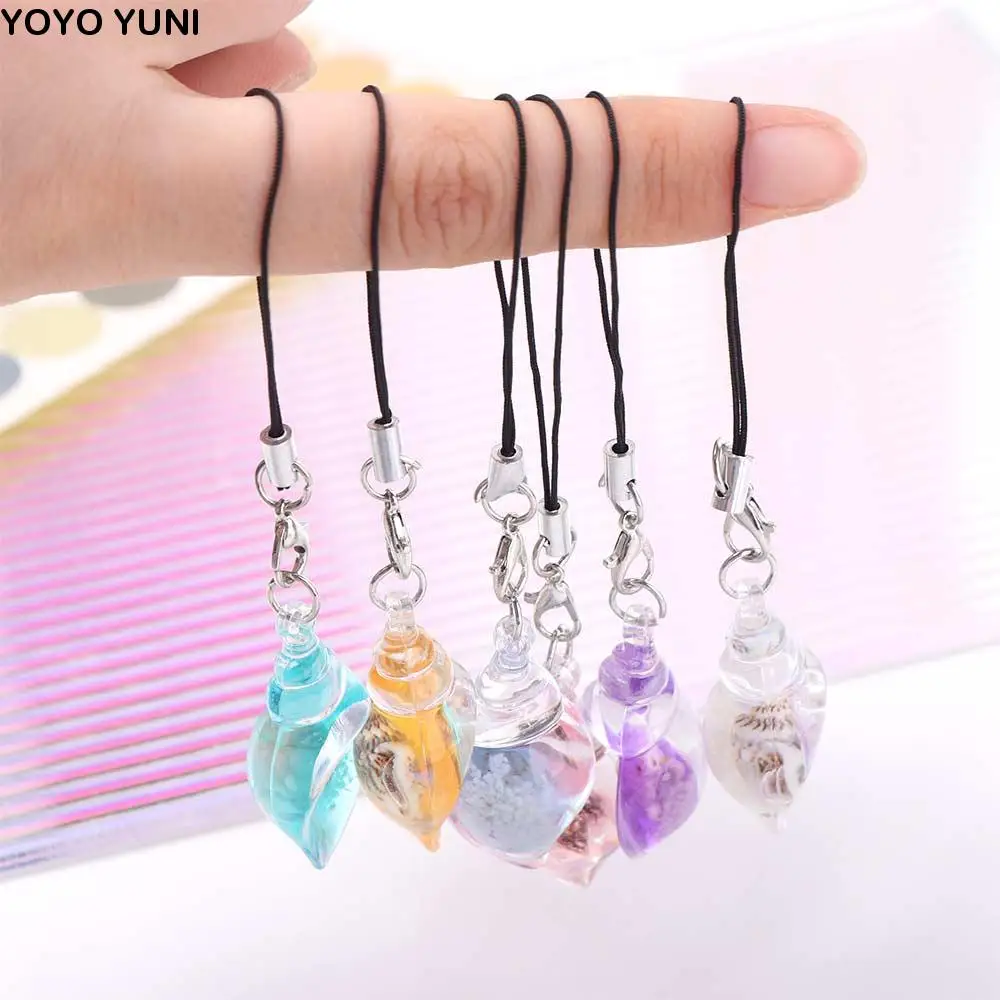 

Cell Phone Rope Conch Mobile Phone Chain Night Glow Pendant Phone Hanging Rope Keychain Acrylic Mobile Phone Strap Phone Charms