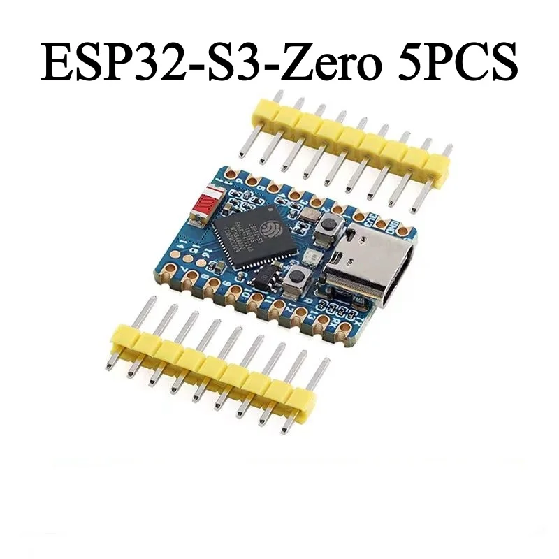 5PCS ESP32‑S3‑Zero Small Size Main Controller Board WiFi Bluetooth Dual‑Mode Type‑C ESP32 S3 Development Module