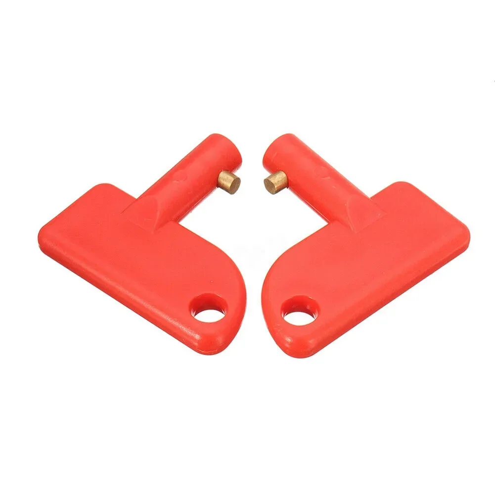 2 Pcs Plastic Spare Keys Mini Battery Cut Off Kill Isolator Switch Spare Keys For Auto Boat Truck Marine