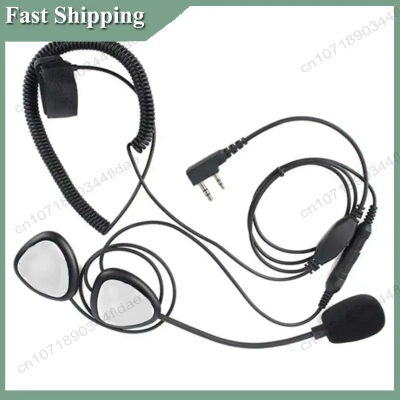 -A94Z Helmet Headset Waterproof Motorbike Headset 2 Pin PTT Motorcycle Headphone For Baofeng Two-Way Radios