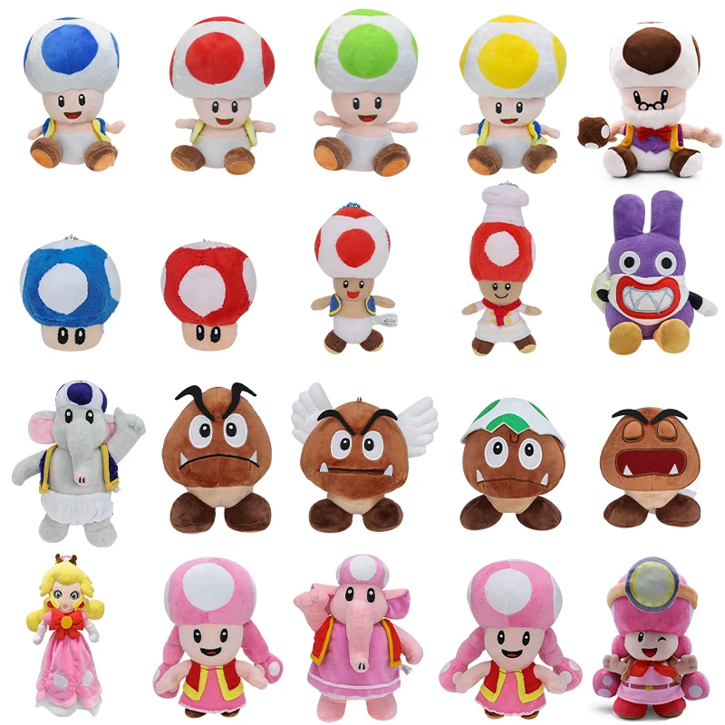 Game Mario Pluche Pad Padden Goomba Todette Nabbit Oude Paddenstoel Super Paddestoel Mooie Knuffel