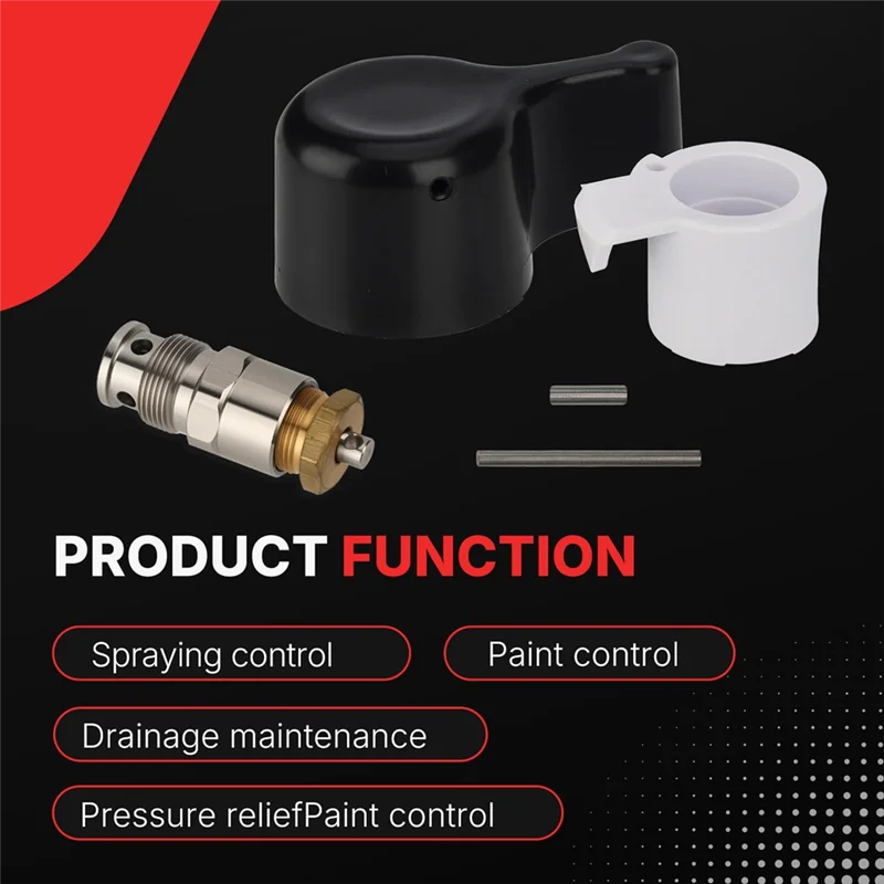 BAAR-Fit For Graco 695 795 3900 1095 1595 5900 7900 أجزاء الطلاء بدون هواء صمام الرش الرئيسي ، صمام الصرف 257352 ما بعد البيع