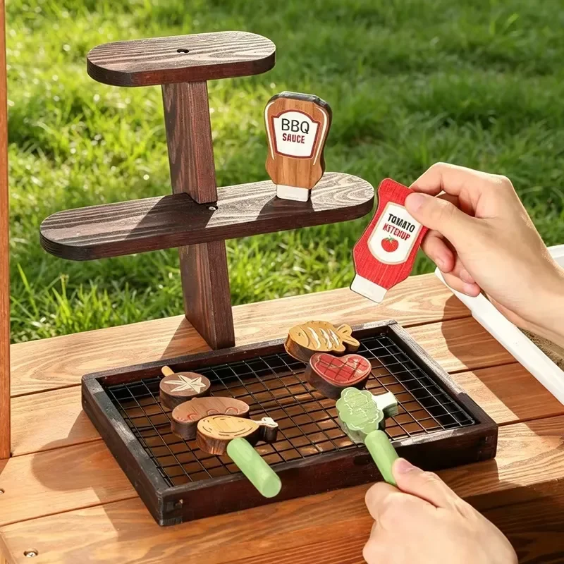 Wooden Mud Kitchen for Kids Outdoor Playset with Awning Backyard Pretend Cooking Toys Dollhouse for Boys and Girls Kids