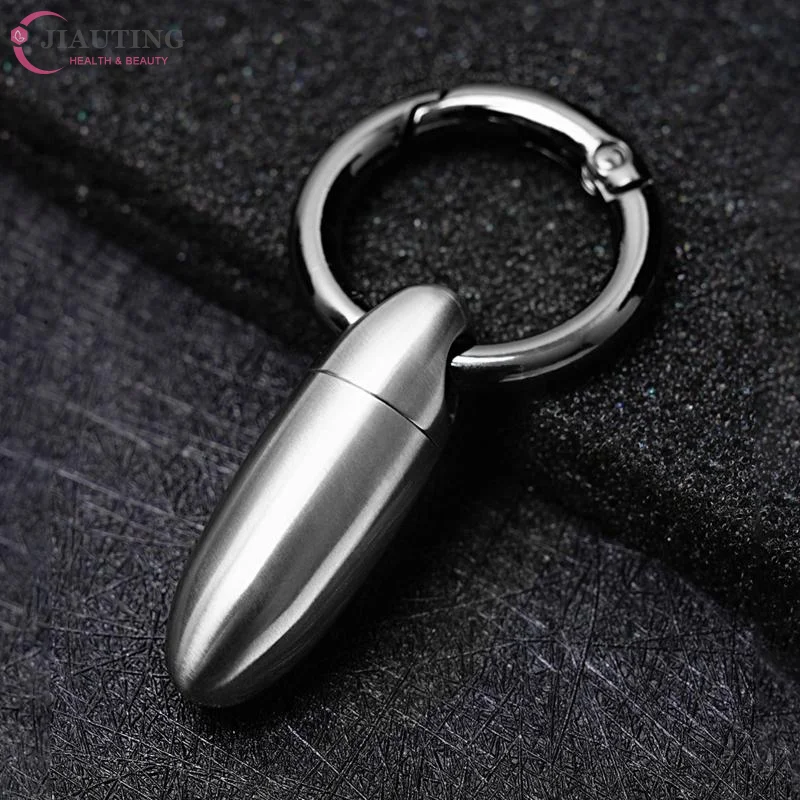 

Pill Box Titanium Alloy Waterproof Bunker Portable Small Pill Box Sealed Waterproof Keyring Mini Carry-On First Aid Pill Bottle
