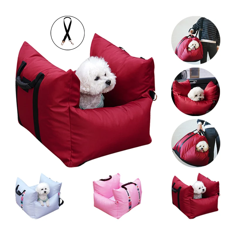 

Pet Carrier Car Seat Pad with Safety Belt Cat Puppy Bag Safe Carry House Dog Seat Bag Basket Pet Car Travel Product