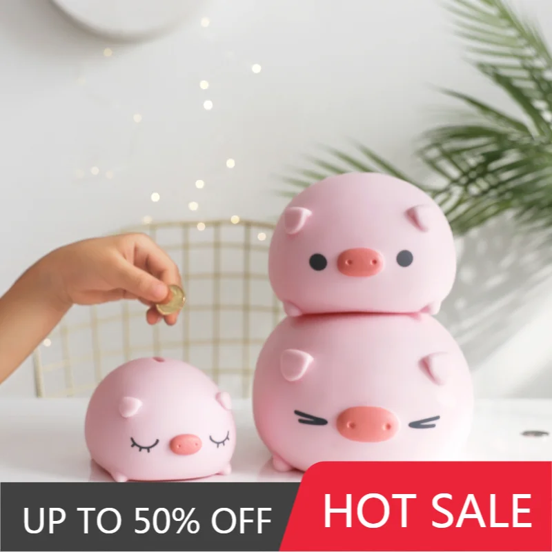 High Capacity Cute Piggy Bank Shockproof Creative Design Trendy Gift For Girls Money Boxes Fun Birthday Present Idea​