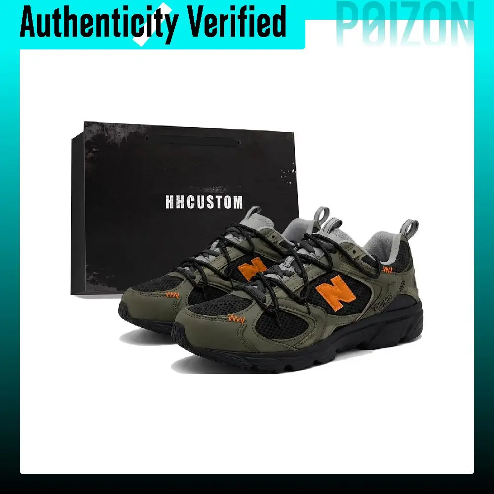 New Balance 408 Casual Shoes Unisex Low-top Army Green Black Orange Color Block ML408GA(Team1027-)