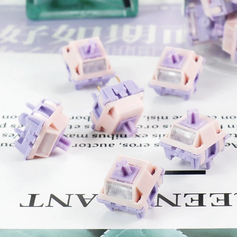 2025 New 70PCS MMD Princess V4 Switch 5 Pin Linear Axis Body Switches Hot-Swap For DIY Mechanical Keyboard