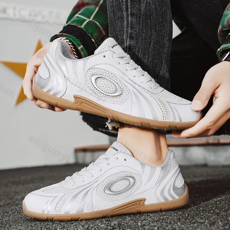 Men's Fashion Trend Casual Sheos 2025 New Style Mesh Breathable Color Blocked Sports Shoes Low Top Comfortable Outdoor Sneakers