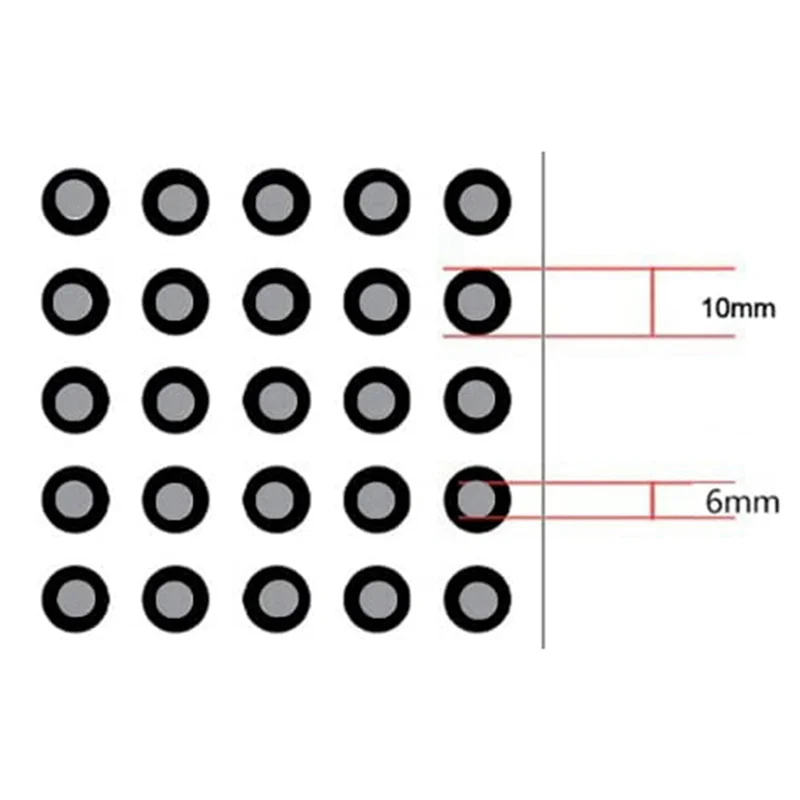 ABBP-20X für Revopoint 3D-Scanmarker/Punkt/Aufkleber, Handheld-Scanner-Markerpunkte für 3D-Scanner (500 Punkte)