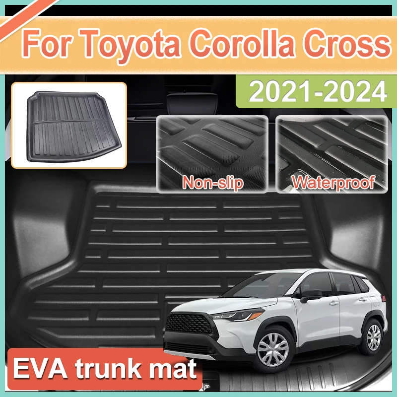 

Коврик в багажник автомобиля для Toyota Corolla Cross 2024 2023 2022 2021 Аксессуары Коврик в багажник автомобиля Водонепроницаемый Защитный Задний Подкладка для Автомобиля Противоскользящий
