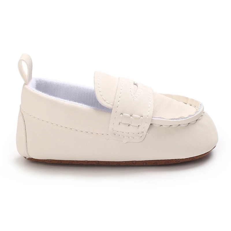 Einfarbige, lässige Baby-Wanderschuhe mit weicher Sohle, geeignet für Säuglinge und Kleinkinder im Alter von 0–1 Jahren, Bohnenschuhe und Vorfußschuhe – Detail 7