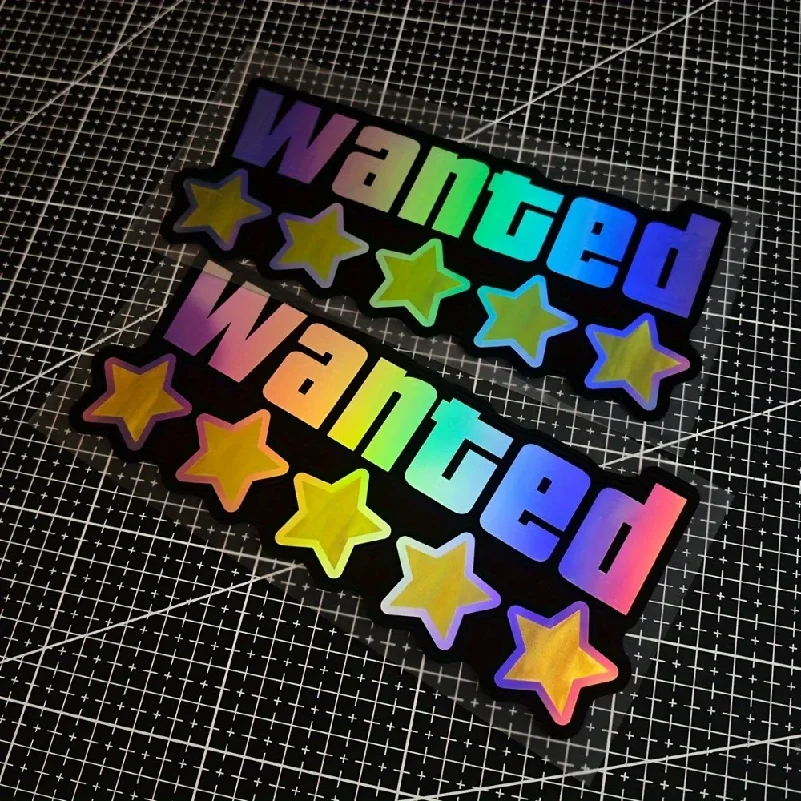 AliExpress NONE 1 Limited Edition 5-Star WANTED Waterproof Vinyl Sticker Set - Laser Cut Window & Bumper Stickers Vinyl Stickers for Cars,