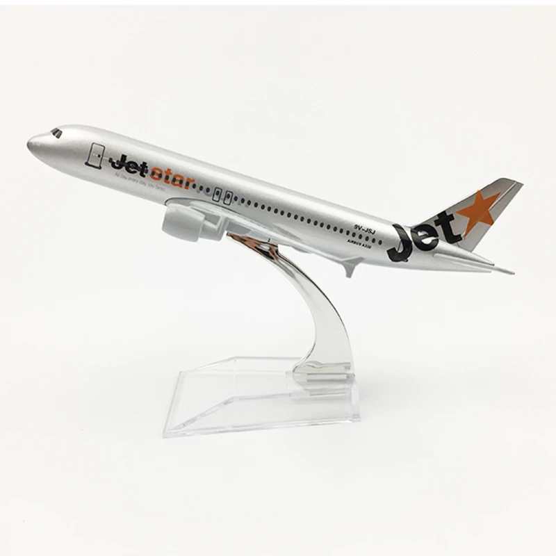 16CM Jetstar Airways Airbus A320 Airlines Airplane Model Aircraft Diecast Metal Plane Model Gift Collectible