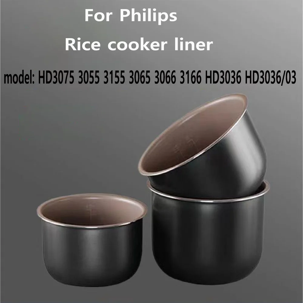 

Tigela interna для рисоварки Philips, сменные комплекты для противотуманных станков, HD3036 HD3075 3055 3155 3065 3066 3166