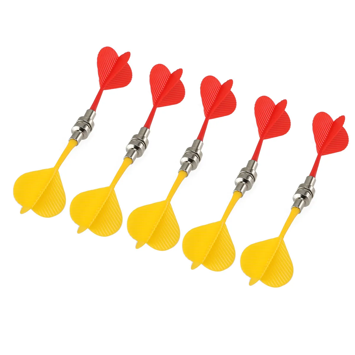 

10 шт. магнитных пластиковых крыльев для дартса, 8 см, красные, желтые, сильные магнитные наконечники, сменные, для уличных магнитных дартбордов