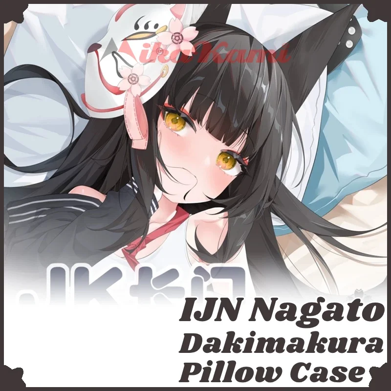 

IJN Nagato Dakimakura Azur Lane Full Body Pillowcase Hugging Pillow Case Cushion Cover Home Bedding Decor Otaku Gift MSJ
