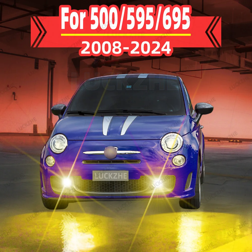 

2Pcs Car Led Bulbs For ABARTH 500 595 695 Front Fog Light 2008-2012 2013 2014 2015 2016 2017 2018 2019 2020 2021 2022 2023 2024